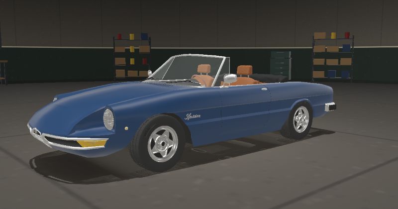 1971 Alfa Romeo Spider (Series 2) in Blu (Code not confirmed)