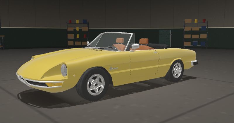1971 Alfa Romeo Spider (Series 2) in Giallo Prototipo (Code not confirmed)