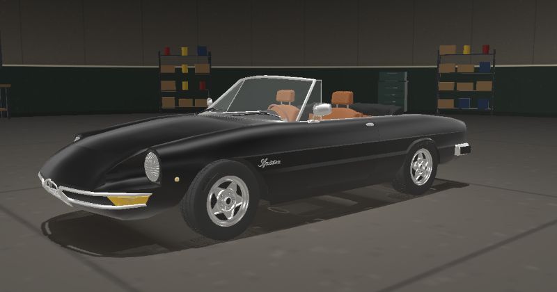 1971 Alfa Romeo Spider (Series 2) in Nero (Code not confirmed)