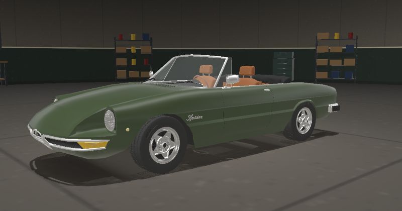 1971 Alfa Romeo Spider (Series 2) in Verde Muschio (Code not confirmed)