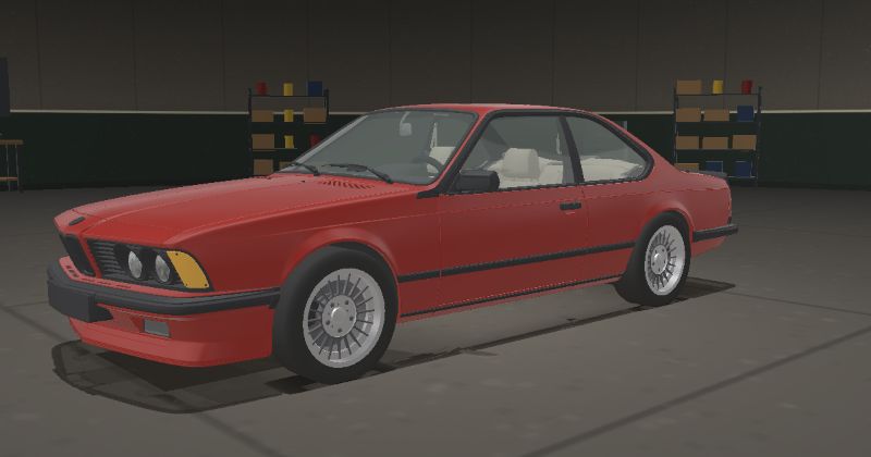 1978 BMW 6 Series Coupé (E24) in Iberian Red (016)