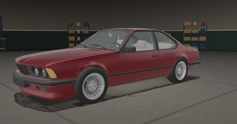 1978 BMW 6 Series Coupé (E24) in Ruby Red (018)