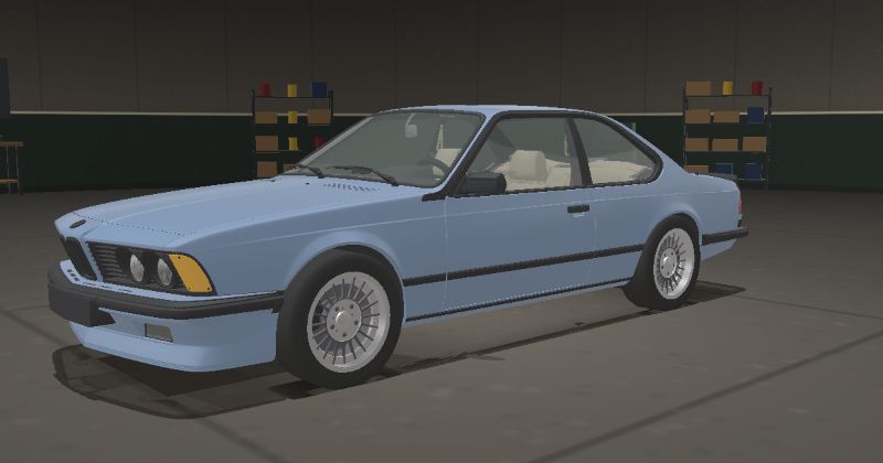 1979 BMW 6 Series Coupé (E24) in Pastel Blue (044)