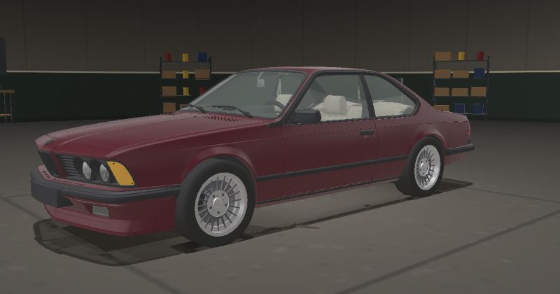 1977 BMW 6 Series Coupé (E24) in Bordeaux Red (053)