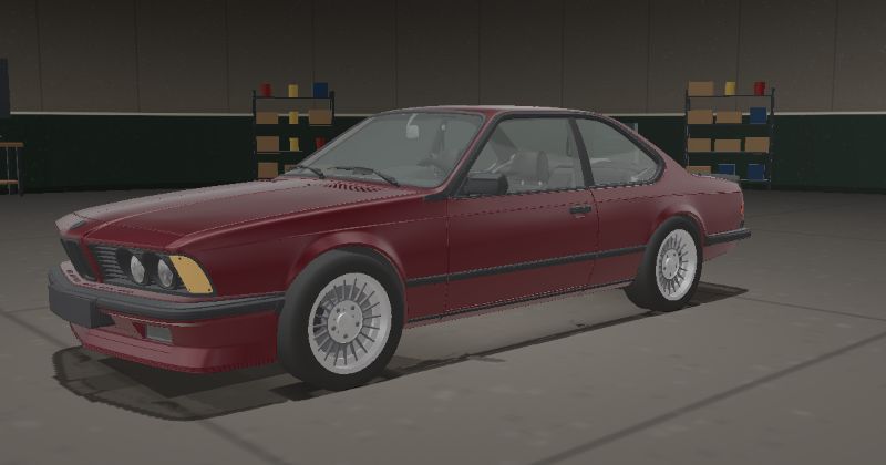 1982 BMW 6 Series Coupé (E24) in Burgundy Red (199)