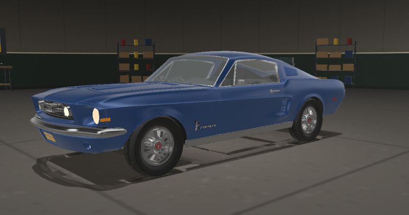 1968 Ford Mustang Fastback in Acapulco Blue (Code D)