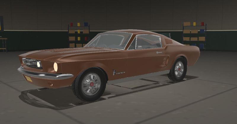 1967 Ford Mustang Fastback in Burnt Amber (Code V)