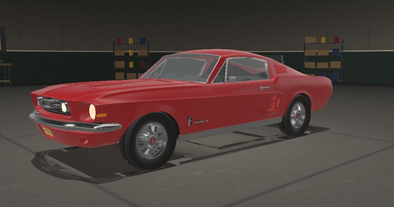 1968 Ford Mustang Fastback in Candyapple Red (Code T)