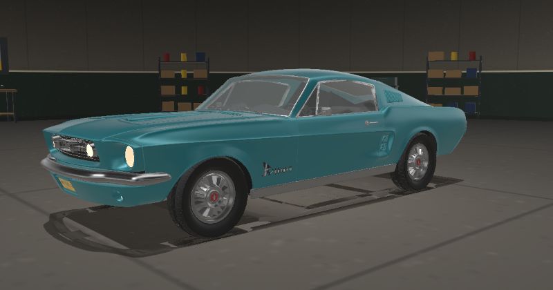 1967 Ford Mustang Fastback in Clearwater Aqua (Code W)