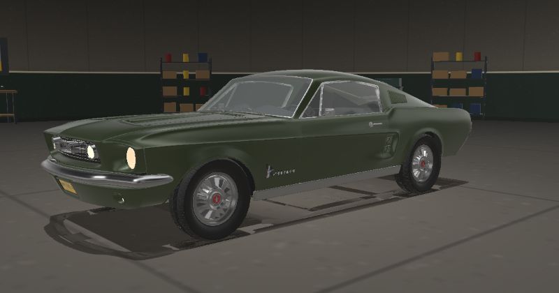 1967 Ford Mustang Fastback in Dark Moss Green (Code Y)