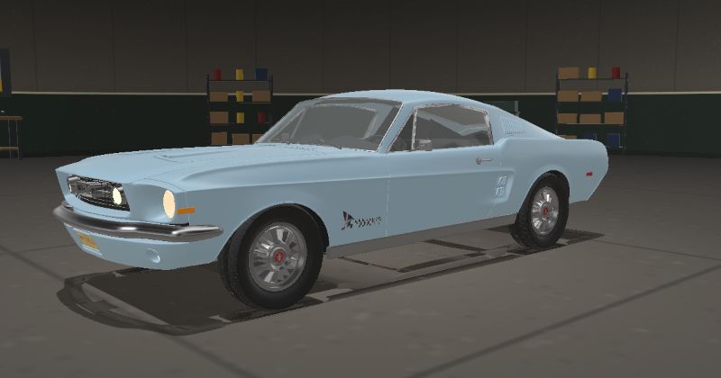 1968 Ford Mustang Fastback in Diamond Blue (Code N)