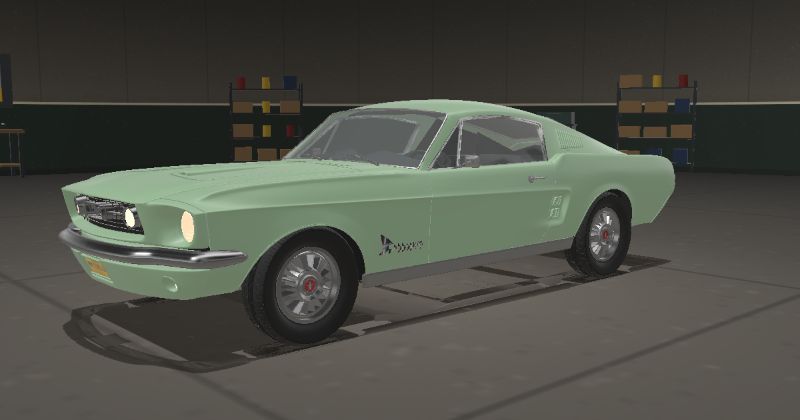 1967 Ford Mustang Fastback in Diamond Green (Code H)