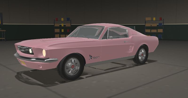 1967 Ford Mustang Fastback in Dusk Rose (Code S)
