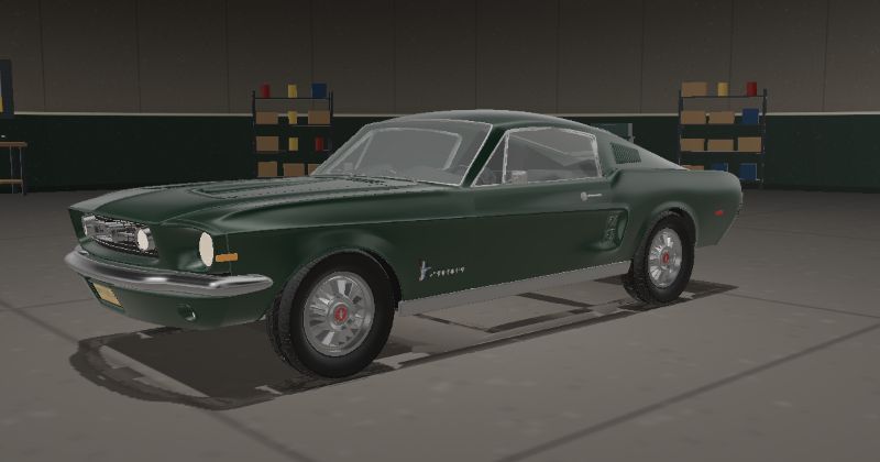 1968 Ford Mustang Fastback in Highland Green (Code R)