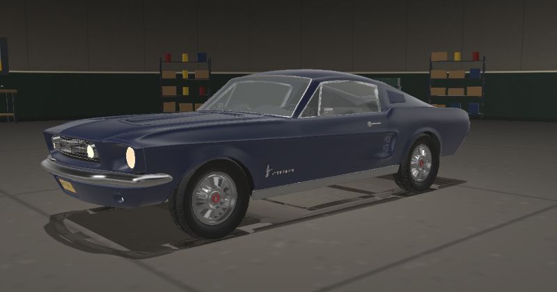 1967 Ford Mustang Fastback in Nightmist Blue (Code K)