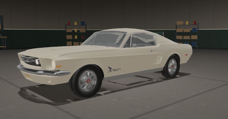1968 Ford Mustang Fastback in Pebble Beige (Code 6)