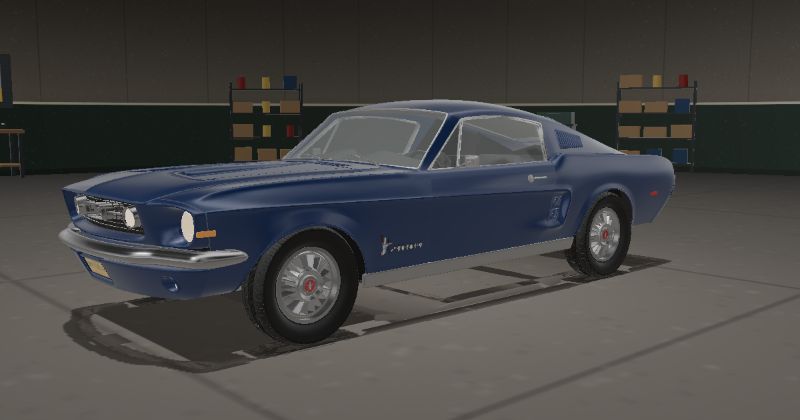1968 Ford Mustang Fastback in Presidential Blue (Code X)