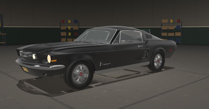 1968 Ford Mustang Fastback in Raven Black (Code A)