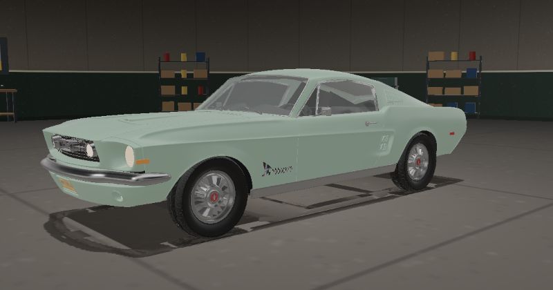 1968 Ford Mustang Fastback in Seafoam Green (Code O)