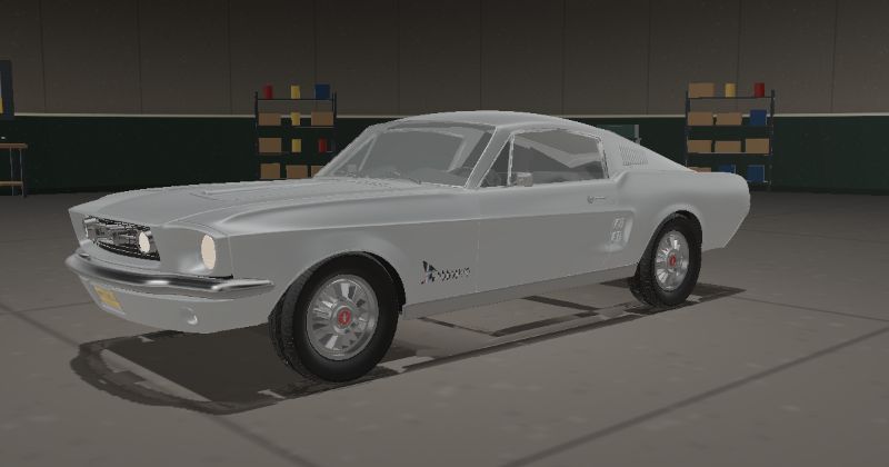 1967 Ford Mustang Fastback in Silver Frost (Code 4)