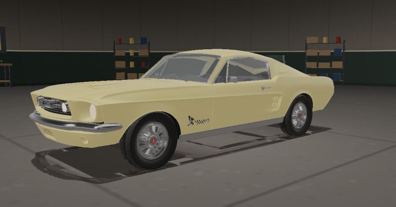 1967 Ford Mustang Fastback in Springtime Yellow (Code 8)