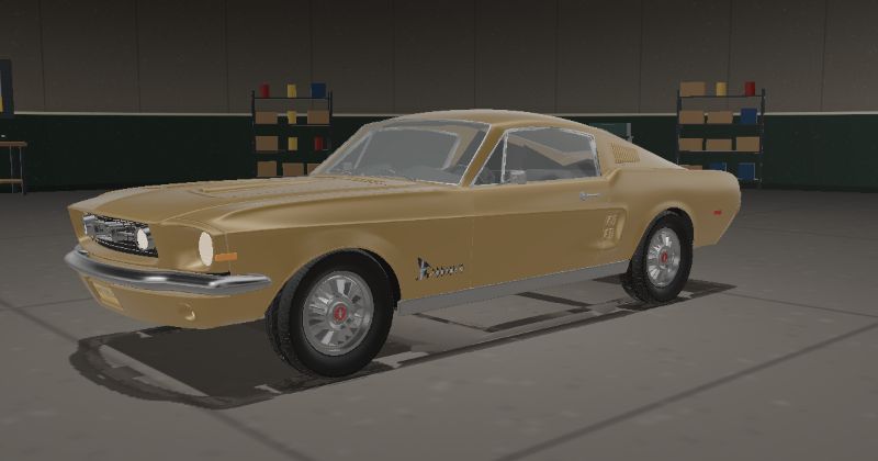 1968 Ford Mustang Fastback in Sunlit Gold (Code Y)