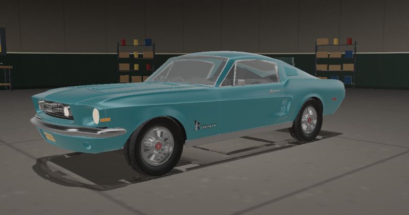1968 Ford Mustang Fastback in Tahoe Turquoise (Code U)