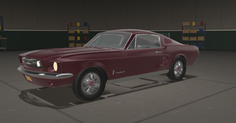 1967 Ford Mustang Fastback in Vintage Burgundy (Code X)