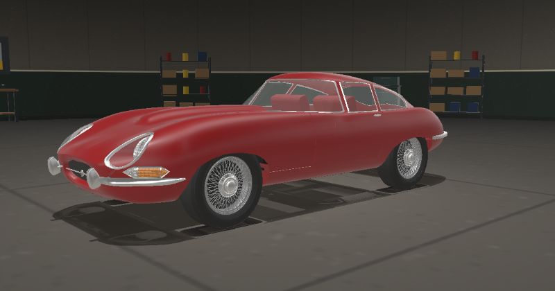 1966 Jaguar E-Type Series 1 4.2 Fixed Head Coupé in Carmen Red (Jaguar 303 · PPG 70824 · DuPont 8311LH)