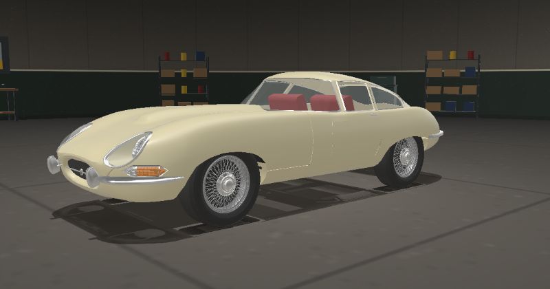 1966 Jaguar E-Type Series 1 4.2 Fixed Head Coupé in Cream (Jaguar 2335A · PPG 8157 · DuPont 8313L)
