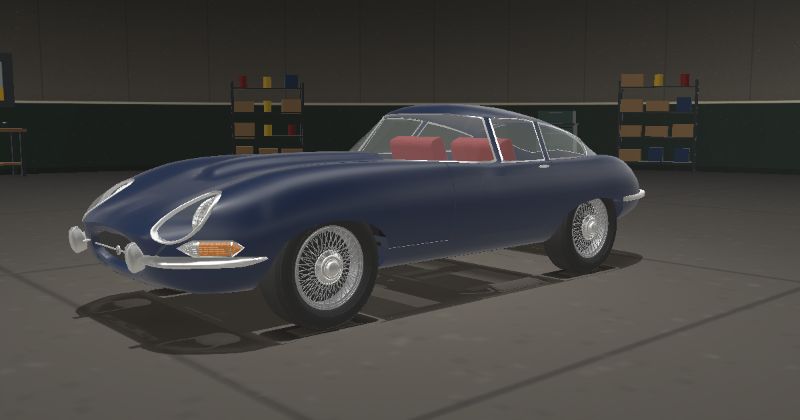 1966 Jaguar E-Type Series 1 4.2 Fixed Head Coupé in Dark Blue (Jaguar 529 · PPG 13141 · DuPont 8320L)
