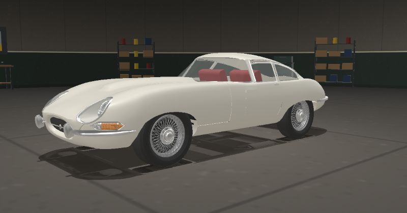 1966 Jaguar E-Type Series 1 4.2 Fixed Head Coupé in Old English White (Jaguar 250 · PPG 8233 · DuPont 32501L)