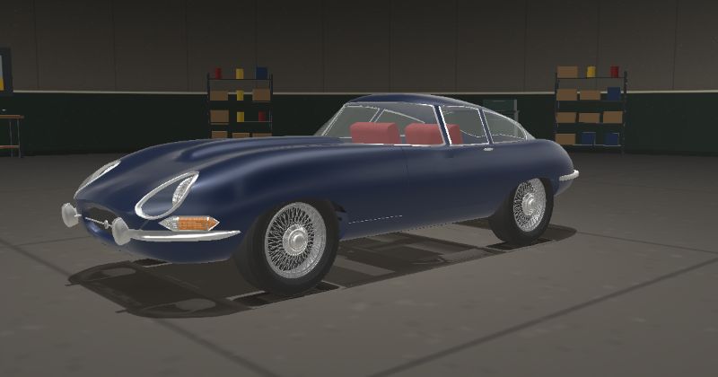 1964 Jaguar E-Type Series 1 4.2 Fixed Head Coupé in Opalescent Dark Blue (Jaguar 7409A)