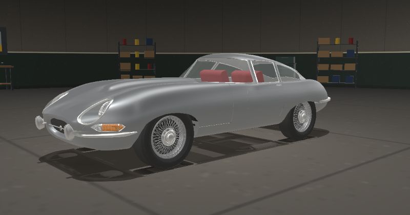 1966 Jaguar E-Type Series 1 4.2 Fixed Head Coupé in Opalescent Grey Silver (PPG 31627 · DuPont 8315L)