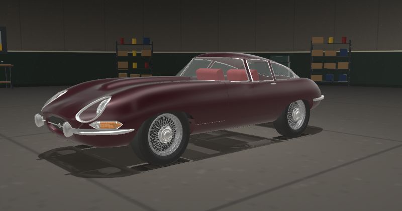 1966 Jaguar E-Type Series 1 4.2 Fixed Head Coupé in Opalescent Maroon (PPG 50629 · DuPont 8317LH)