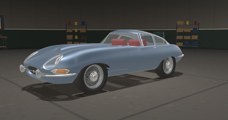 1966 Jaguar E-Type Series 1 4.2 Fixed Head Coupé in Opalescent Silver Blue (Jaguar 7410S · PPG 12594 · DuPont 8316L)