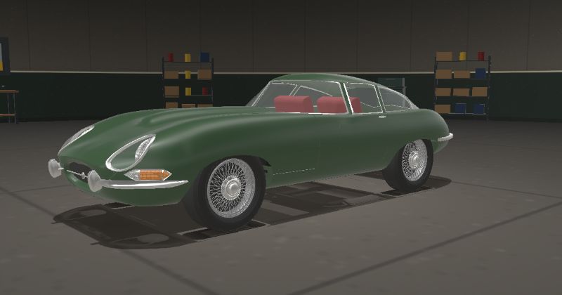 1964 Jaguar E-Type Series 1 4.2 Fixed Head Coupé in Sherwood Green (Jaguar 605 · PPG 42596 · DuPont 8312L)