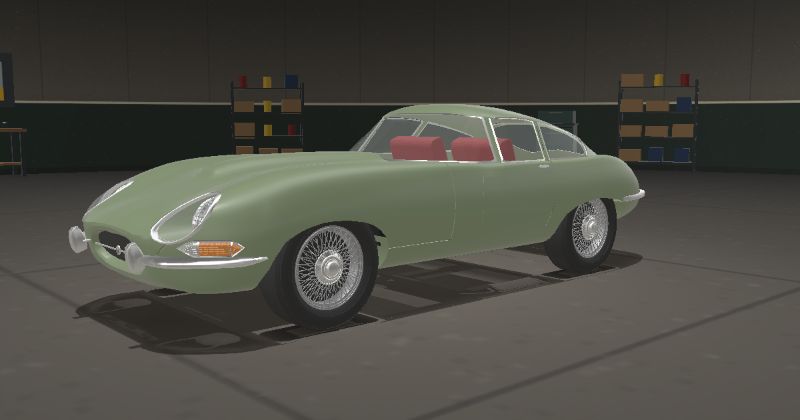 1967 Jaguar E-Type Series 1 4.2 Fixed Head Coupé in Willow Green (Jaguar 603 · PPG 43742 · DuPont 8323L)