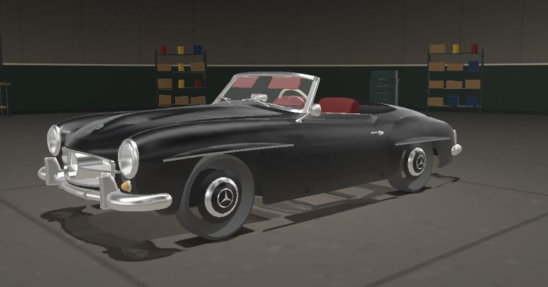 1958 Mercedes-Benz 190 SL in Black (DB 040)