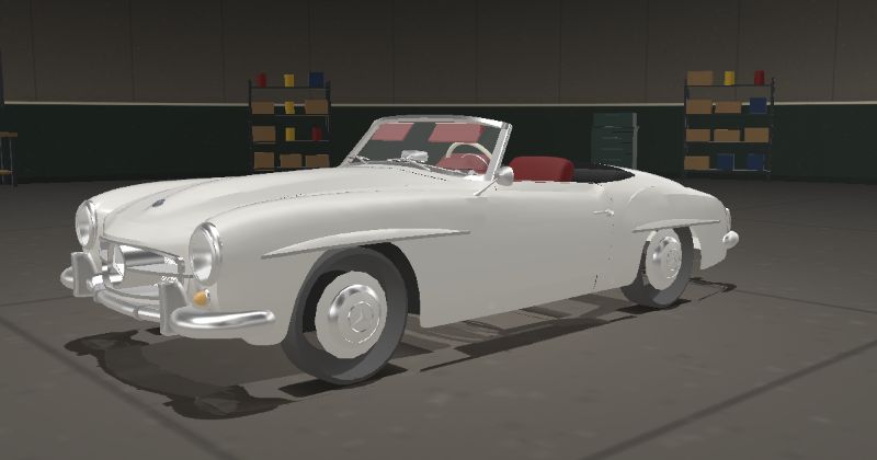 1958 Mercedes-Benz 190 SL in White (DB 050)