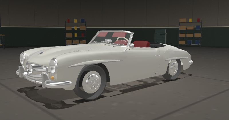 1958 Mercedes-Benz 190 SL in White Grey (DB 158)