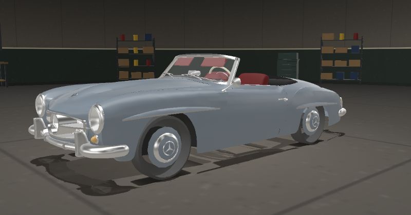 1958 Mercedes-Benz 190 SL in Blue Grey (DB 166)