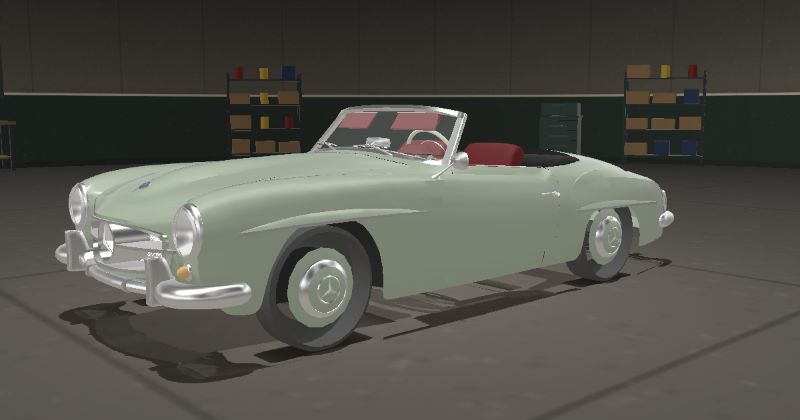 1959 Mercedes-Benz 190 SL in Pearl Green (DB 213)
