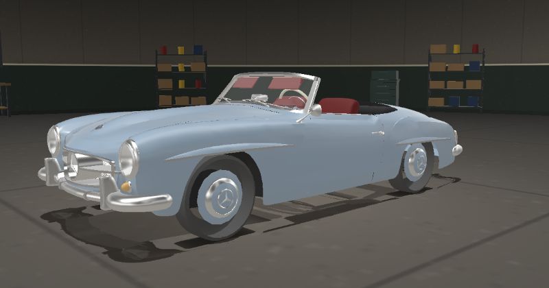 1958 Mercedes-Benz 190 SL in Light Blue (DB 334)