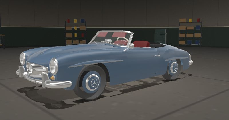1959 Mercedes-Benz 190 SL in Dolphin Blue (DB 380)