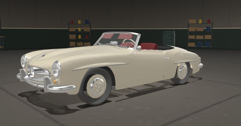 1962 Mercedes-Benz 190 SL in Ivory (DB 608)