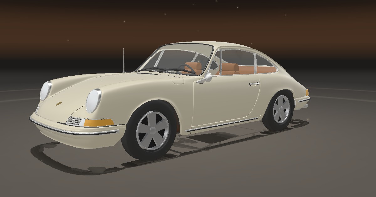 Three-quarter 3D view of a Porsche 911 Coupé